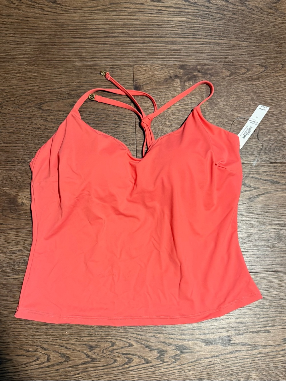 Brand new Victoria's Secret Coral Swim Bandeau Tankini Top
